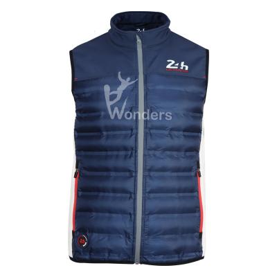 China Men's Stand Collar Lightweight Puffer Vest Warm Sleeveless Channel Cloth for sale