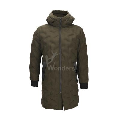 China Women's Welded Tunnel Seemless Padded Puffer Parka Jackets With Fix Hood for sale