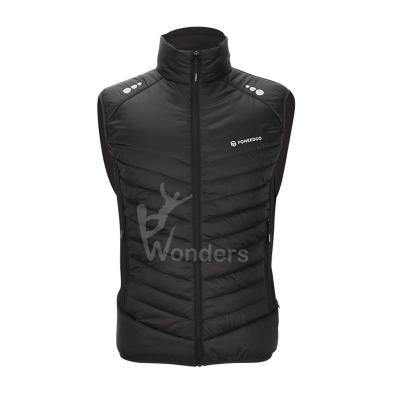 China Men's Lightweight Water Resistant Puffer Vest Sleeveless Padded Coat 100% Nylon for sale