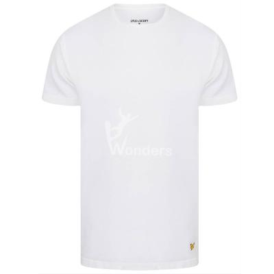 China Da luva curto clássica do pescoço de grupo do t-shirt do algodão homens básicos do T à venda