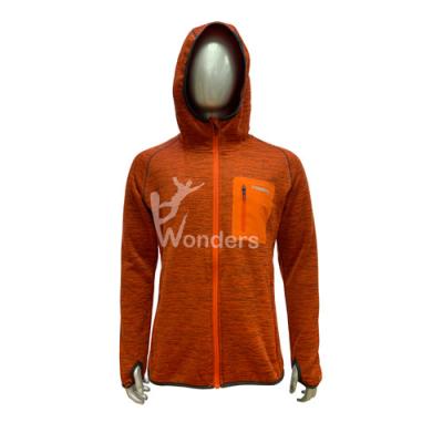 China Melange Full Zip Fleece Lined Waterproof Jacket Men's Customized for sale
