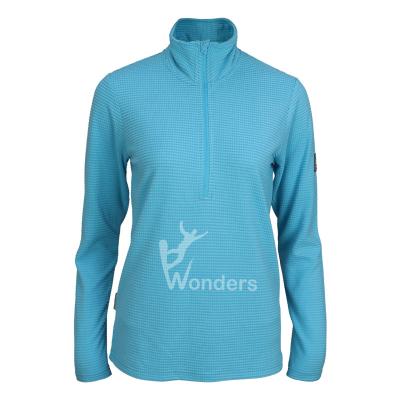 China Women's Pullover Hoodies Sweatshirts 100% Recycled 1/4 Zip Pullover for sale