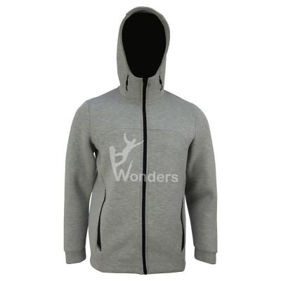 Китай Куртка спорт облегченного полного хлопка фуфаек Hoodies пуловера застежка-молнии морская продается