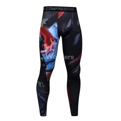 China Men's Printed Skins Compression Leggings Gym Tights for sale