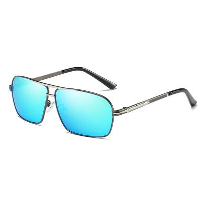 China UV400 Mens Luxury Sunglasses Bridge Sport Metal Frame TAC Man Night Driving for sale