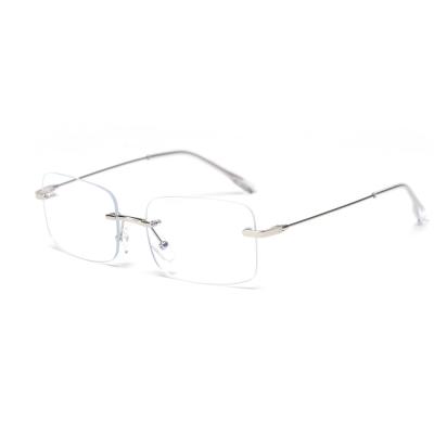 China Frameless Rimless Plain Lens Glasses Spectacle Frame Eyeglasses BSCI for sale