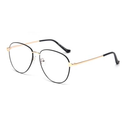 China Oversized Rectangle Metal Anti Blue Ray Computer Glasses Outdoor Optical Frame for sale
