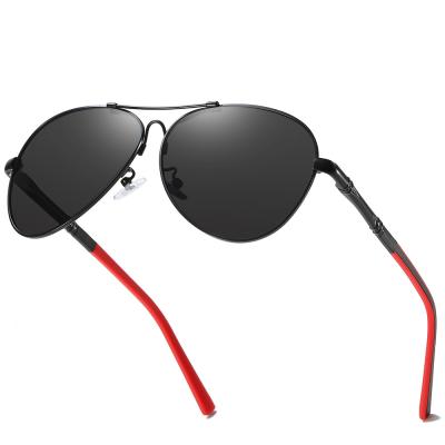 China Memory Metal Frame Polarized Sunglasses Fashion Spring Leg Stylish for sale