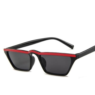 China Men Women Trend Small Box Cool Cat Eye Glasses Outdoor Catwalk Travel Sunshade for sale