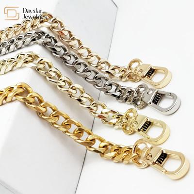 China Diy Bag Replacement Metal Crossbody Straps With Lobster Claw Clasp for sale