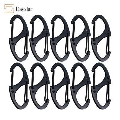China OEM ODM Double Snap Spring Clip Metal Accessories S Hook Carabiner for sale