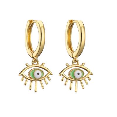 China Brass Enamel Evil Eye Pendant for sale