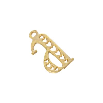 China 26 Letter 18K Gold Pendant DIY Jewelry Personalized Initial Charm Necklace ODM for sale