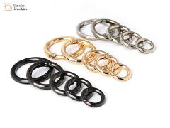 Metal O Rings Trigger Spring O Rings Circular Clips For Keyrings Buckle Bags Purses