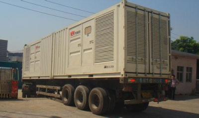 China Professional Silence Soundproof Genset Power Plant , Man Containerised Generator Set for sale