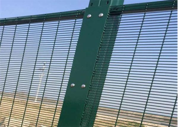 Quality Military 358 metal security fencing Anti Climb Chain Link Fence 1.8m 2m Height for sale