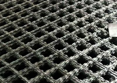 China 75X150mm diamond mesh razor wire fencing for sale