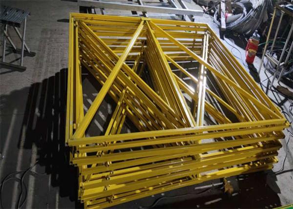 Quality Yellow Frame Building Site Screens Safety Protection Screen Construction 1mX2m for sale