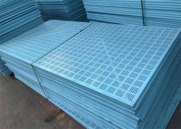 Quality Metal Perforated Building Site Construction Safety Screens 1mX1.8m for sale