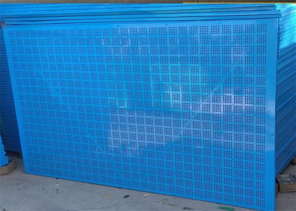 Quality Blue Round Hole Perimeter Safety Screens 1.2X1.8m For Protection for sale