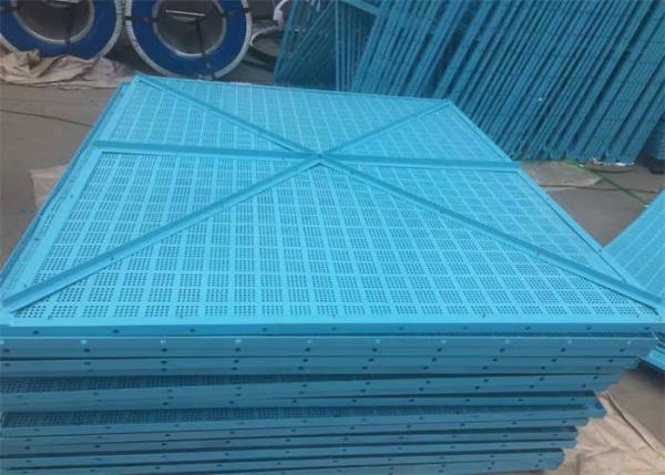 Quality Blue Round Hole Perimeter Safety Screens 1.2X1.8m For Protection for sale