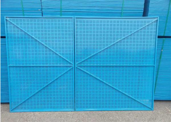 Quality Powder Coated 0.5mm Plate Perimeter Safety Screens Construction Protection for sale