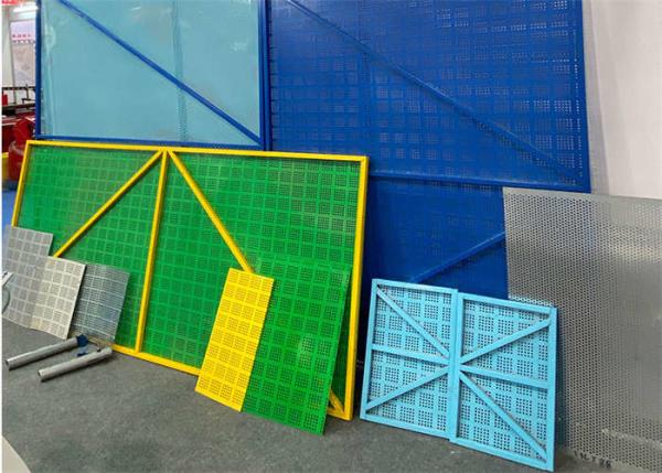 Quality Galvanized Steel High Rise Safety Screens Systems 1X2m Powder Coated for sale