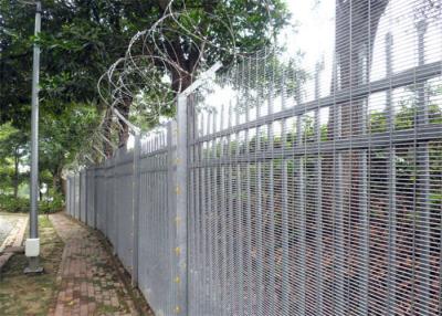 China Hot Dipped Galvanized Anti Climb 358 Mesh Fencing 4.4m 5.2m Height for sale