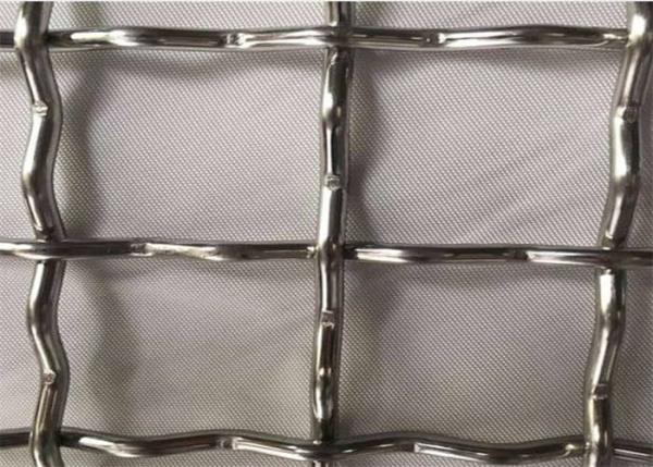 Quality 30m Length 316 Stainless Steel Mesh Screen Crimped Square Woven Mesh for sale