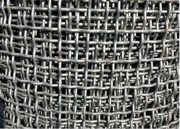 Quality Filtering Plain Weave Crimped Wire Mesh 6mm Steel Woven Mesh Screen for sale