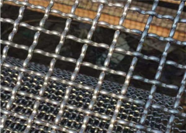 Quality Filtering Plain Weave Crimped Wire Mesh 6mm Steel Woven Mesh Screen for sale