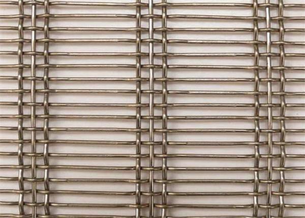 Quality SUS304 Crimped Stainless Steel Decorative Mesh SS Woven Wire Mesh For Buildings for sale