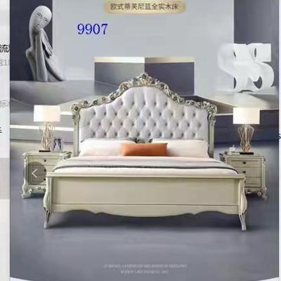 China Modern Luxury Italian Bedroom Furniture King Size Beds Latest Italian Designer Modern Furniture Set Leather Luxury Double Bed dn01 for sale