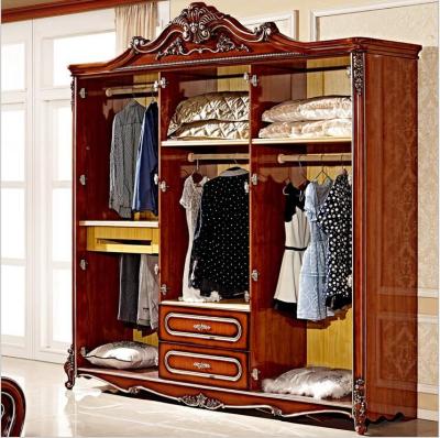 China French wardrobe bedroom furniture antique European four-door elegant wardrobe whole wardrobe pfy5000 for sale