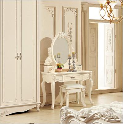 China European antique french dresser furniture solid wood bedroom mirror table pfy10046 for sale