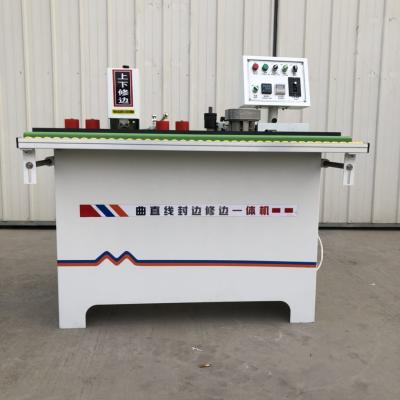 China Woodworking Manual Edge Banding Machine With Solid Wood Corner Rounding for sale