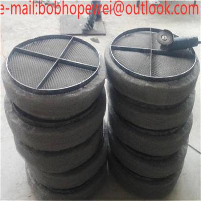 China wire mesh demister for knock-out drums /STAINLESS STEEL 316 WIRE MESH PAD DEMISTERS WITH STEEL BAR SUPPORT GRID FOR OIL for sale