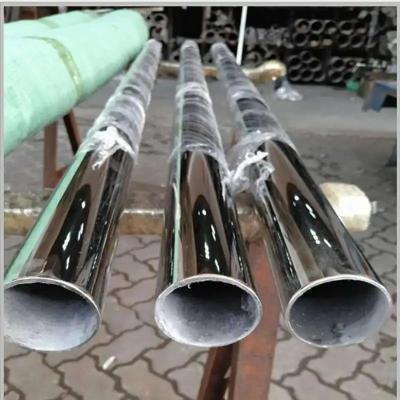 China Polished 304 Stainless Steel Decoration Pipes Round 3/1/2 Inch OD 6mm 8K Mirror Surface for sale