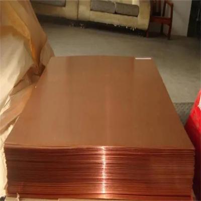 China T1 T2 0.3mm 0.4mm Thick Copper Plate 1220mm Width Customized Length à venda