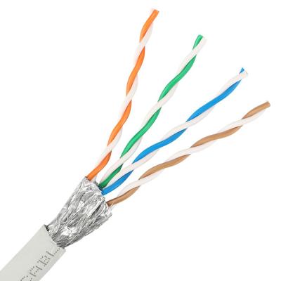 China 26AWG FTP LSZH Cat5e Lan Cable porque conductor 1000 pies de multicolor en venta
