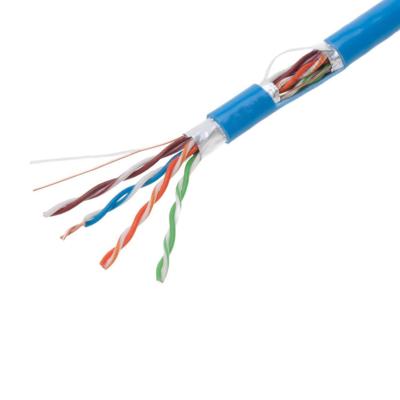 China Blue 0.57mm CAT6 FTP Cable , Practical Pure Copper Cat6 Cable for sale