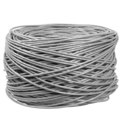 China 1000FT CCA CAT6 Internet Cable UTP Lan Cable 4PR 24AWG 0.48mm 305M Grey for sale