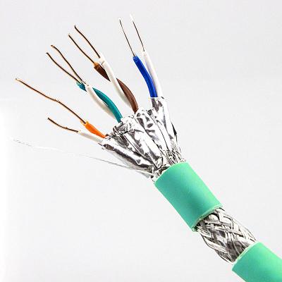 China 23AWG Network Cat6a Lan Cable Double Shield STP SFTP Ethernet à venda
