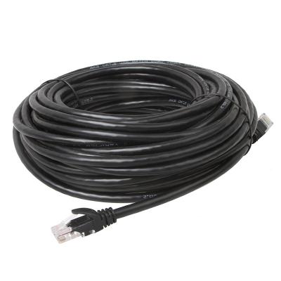 China Black LSZH UTP Cat6a Lan Cable With CMG Modular Plug Connector for sale