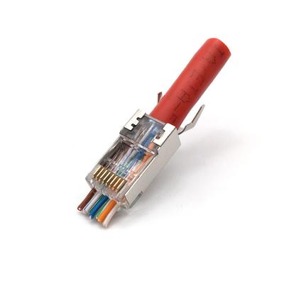 China UTP Ethernet Electrical Wire Connectors RJ45 Plug Fit CAT5 CAT6 for sale