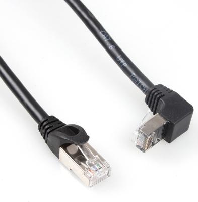 China Practical Cat 6 STP Cable Straight To Downward Angled 90 Degree for sale