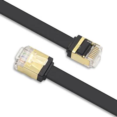 China Ultra Thin RJ45 Cat7 Patch Cord Flat Network Cat5e CAT6 LSZH Jacket for sale