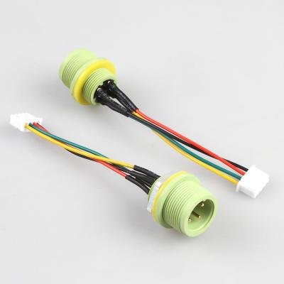 China Conector de cable industrial impermeable del arnés de cable IP68 M16 4pins a XH2.5 en venta