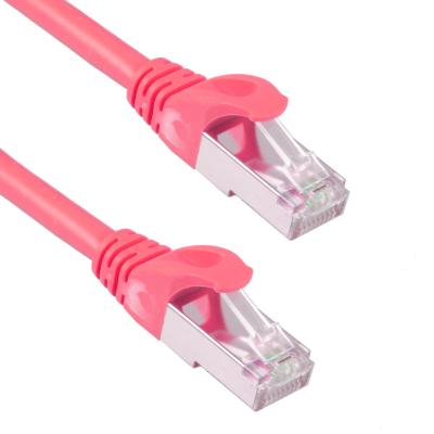 China Direct Burial 6 Ft Cat7 Patch Cord Heavy Duty Waterproof 26AWG 10Gb Red for sale