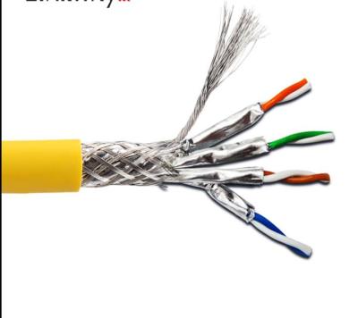 China Cobre desnudo del aislamiento del HDPE de Ethernet Cat7 Lan Cable de la chaqueta de PVC en venta